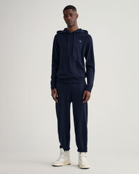 Sweatshirt com capuz em malha