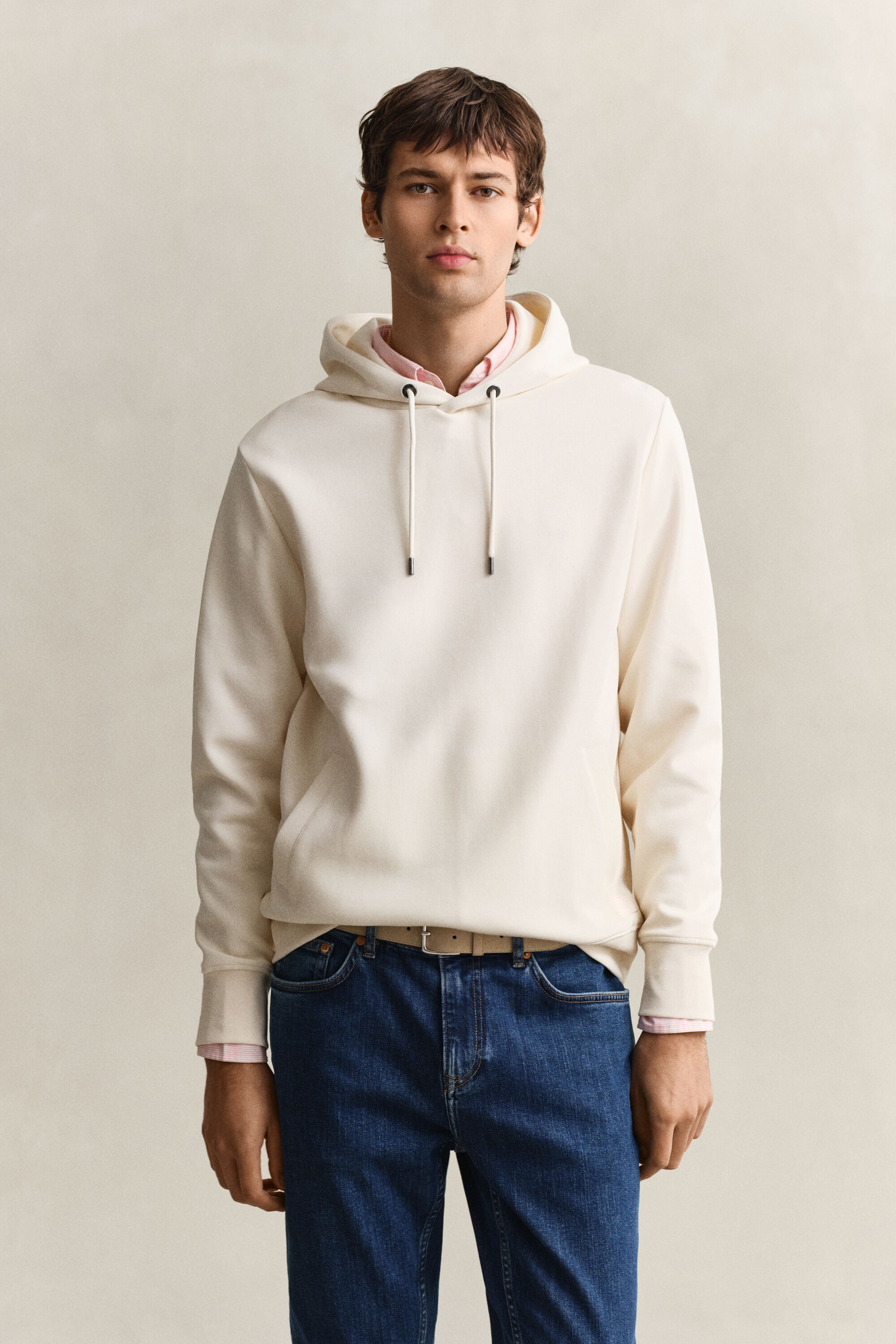 Sweatshirt com capuz Interlock