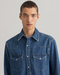 Camisa de ganga Western relaxed fit