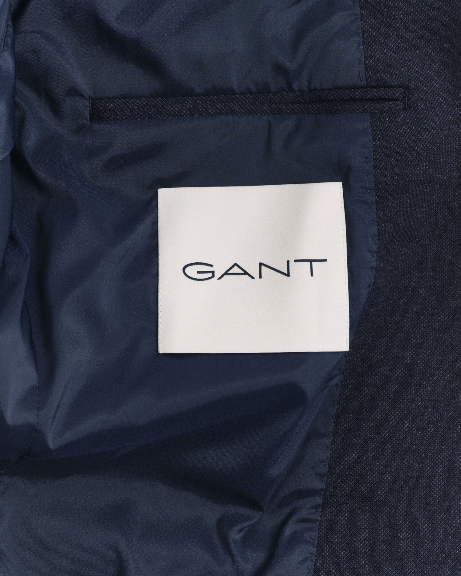 Blazer em jersey e algodão piqué com dois tons slim fit