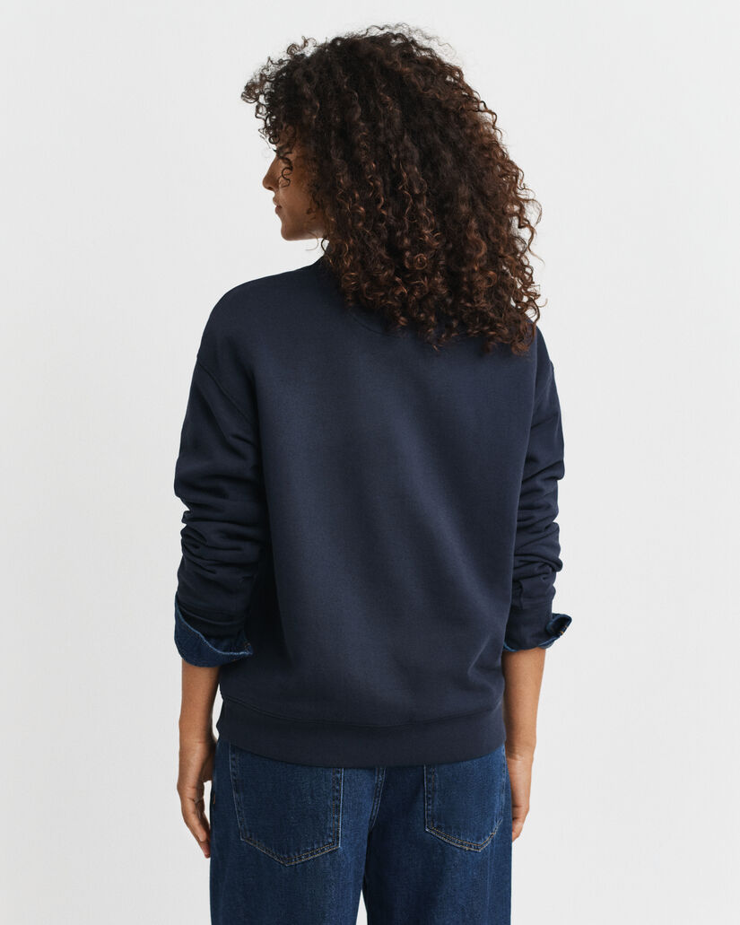 Sweatshirt com decote redondo Crest Graphic