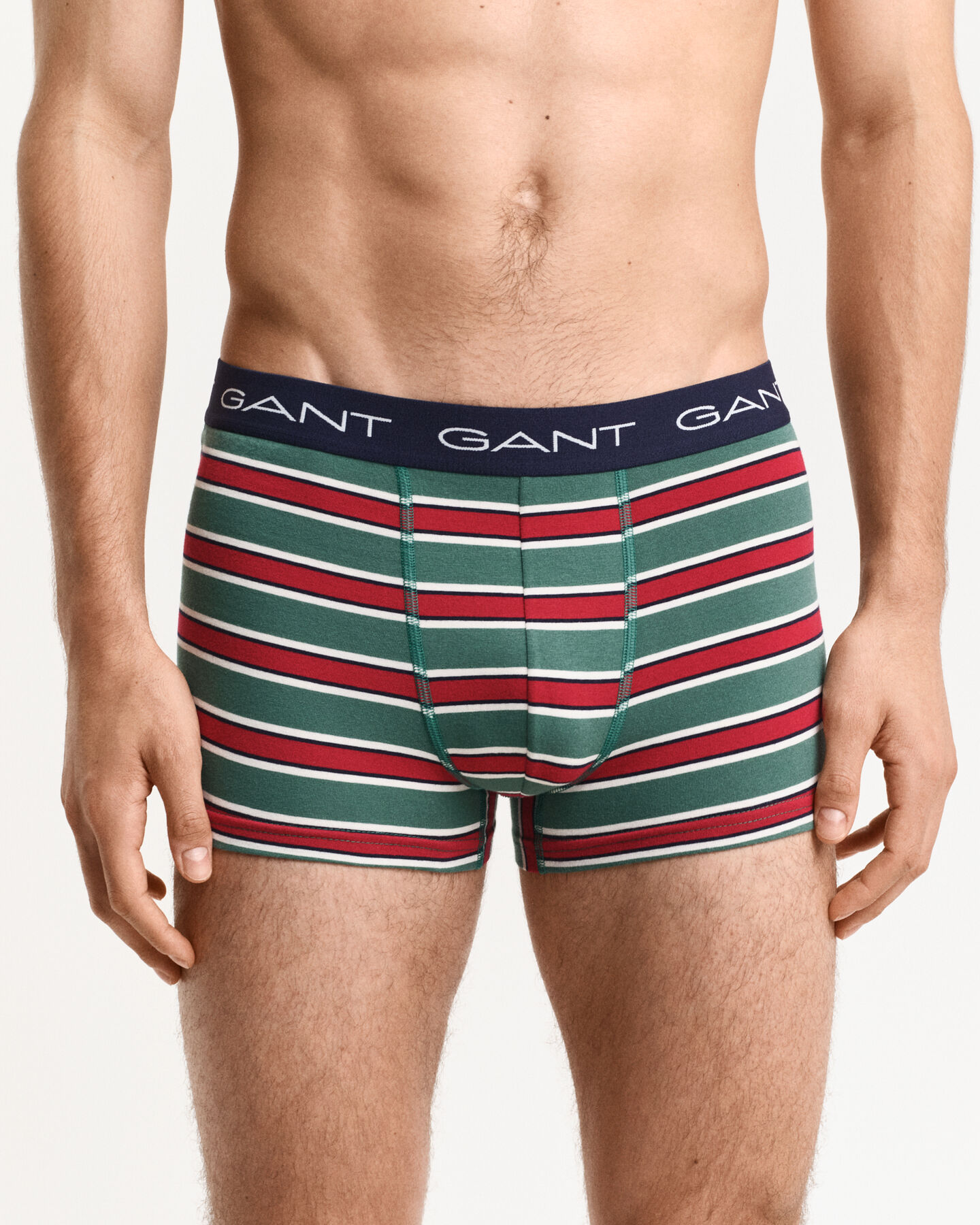 Caixa de presente com pack de 3 pares de boxers Rugger &agrave;s riscas