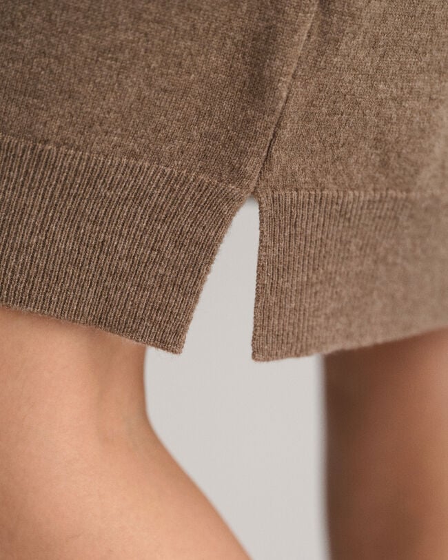 Vestido em l&atilde; extrafina