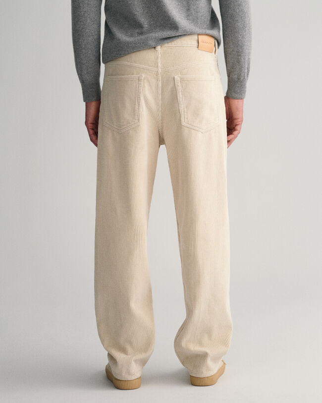 Calças de bombazina loose fit