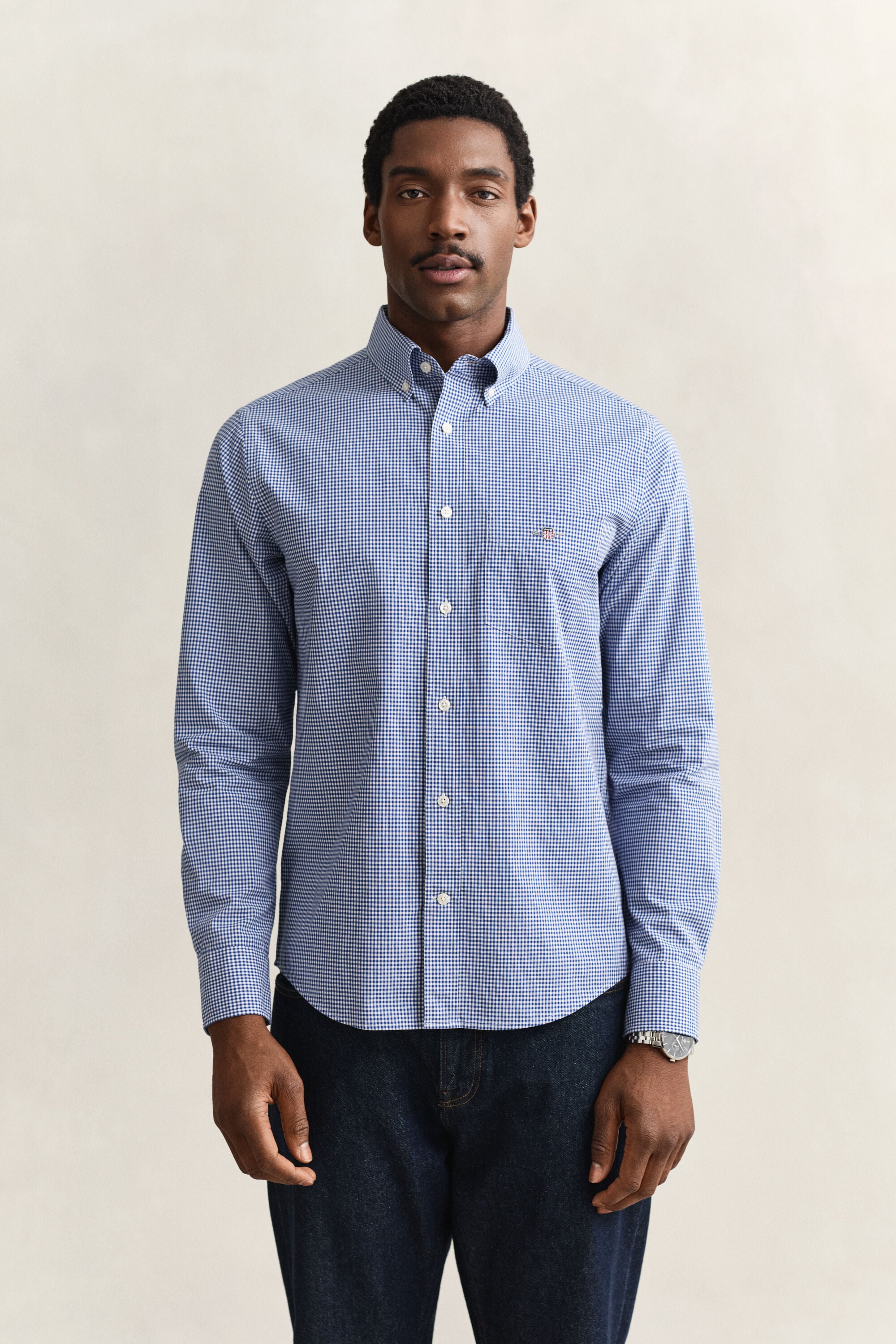 Camisa em popelina Gingham Classic