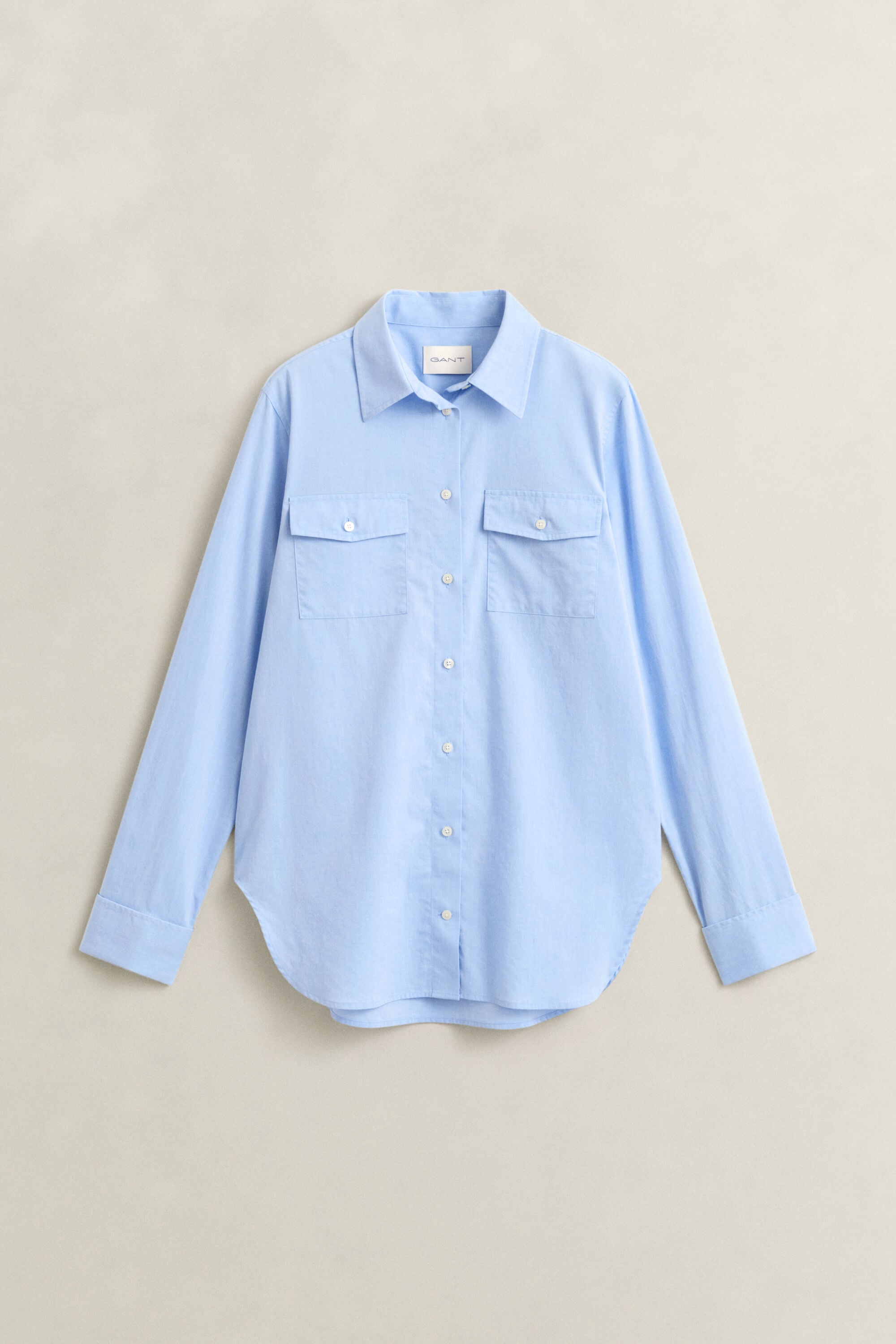 Camisa em algodão com punhos franceses