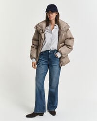 Blusão de penas relaxed fit