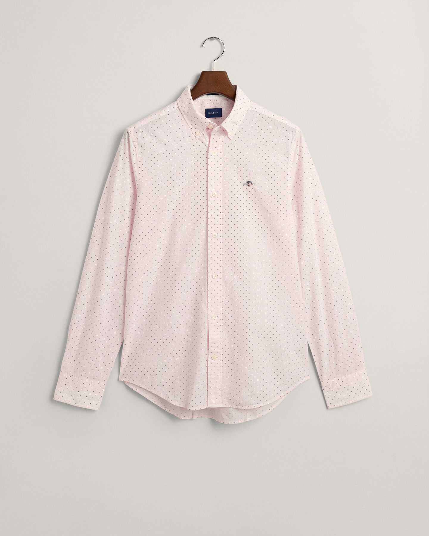 Camisa &agrave;s bolinhas pequenas slim fit