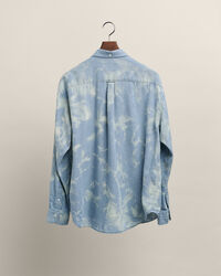 Camisa tye-dye em l&atilde; e algod&atilde;o Wrangler x GANT relaxed fit