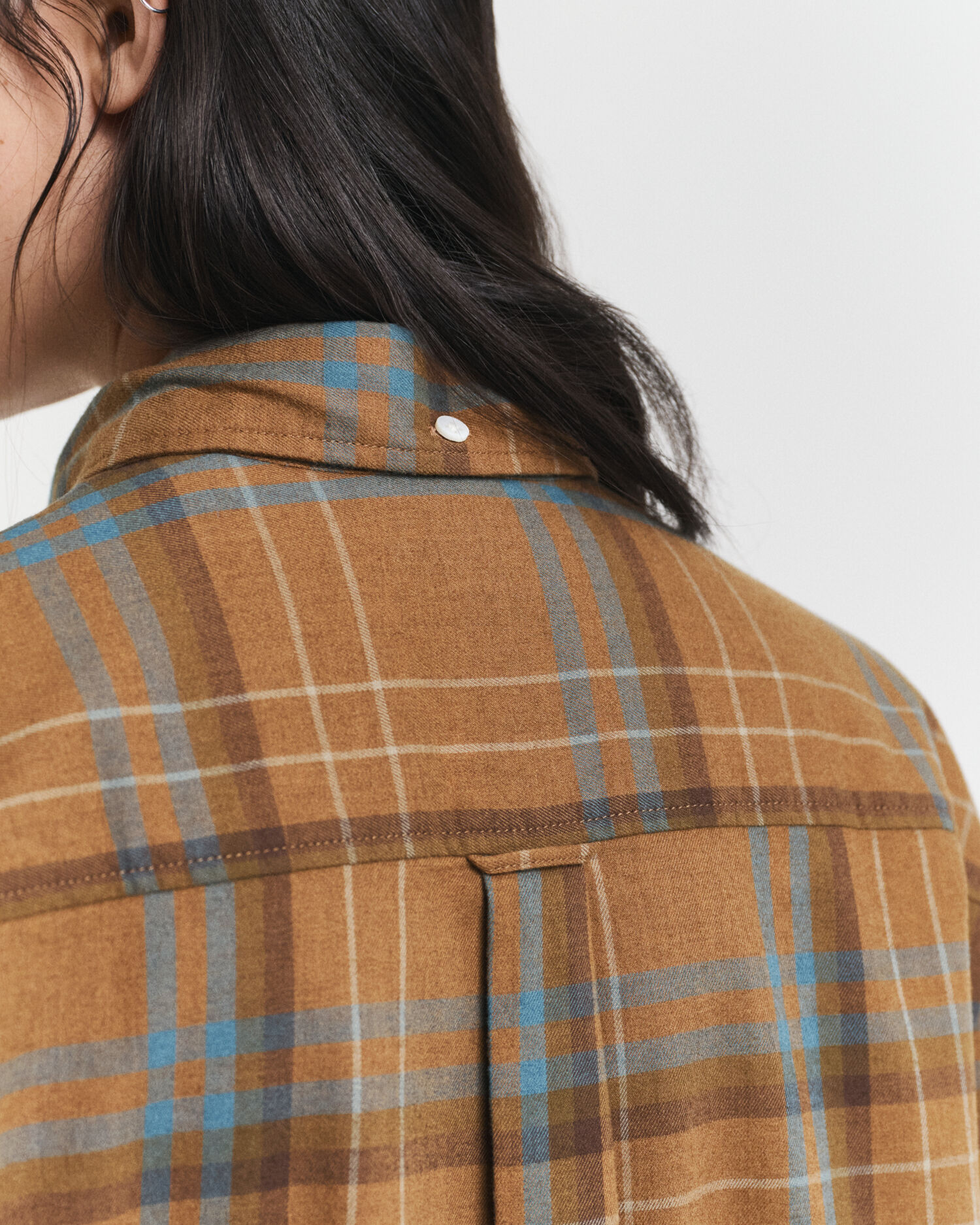 Camisa com padrão axadrezado oversized