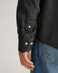 Camisa em liocel com tingimento relaxed fit