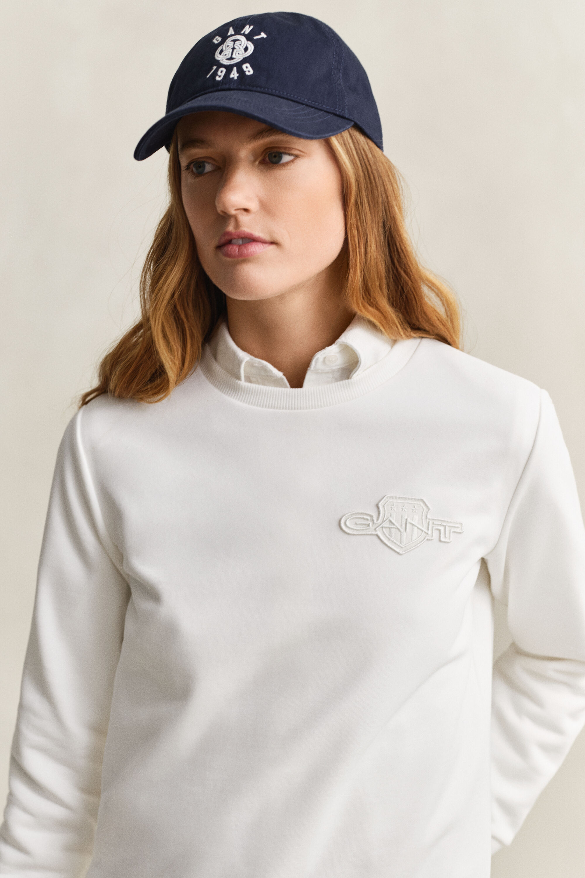 Sweatshirt com decote redondo Tonal Shield