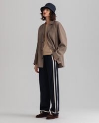 Calças Pull-On em cetim