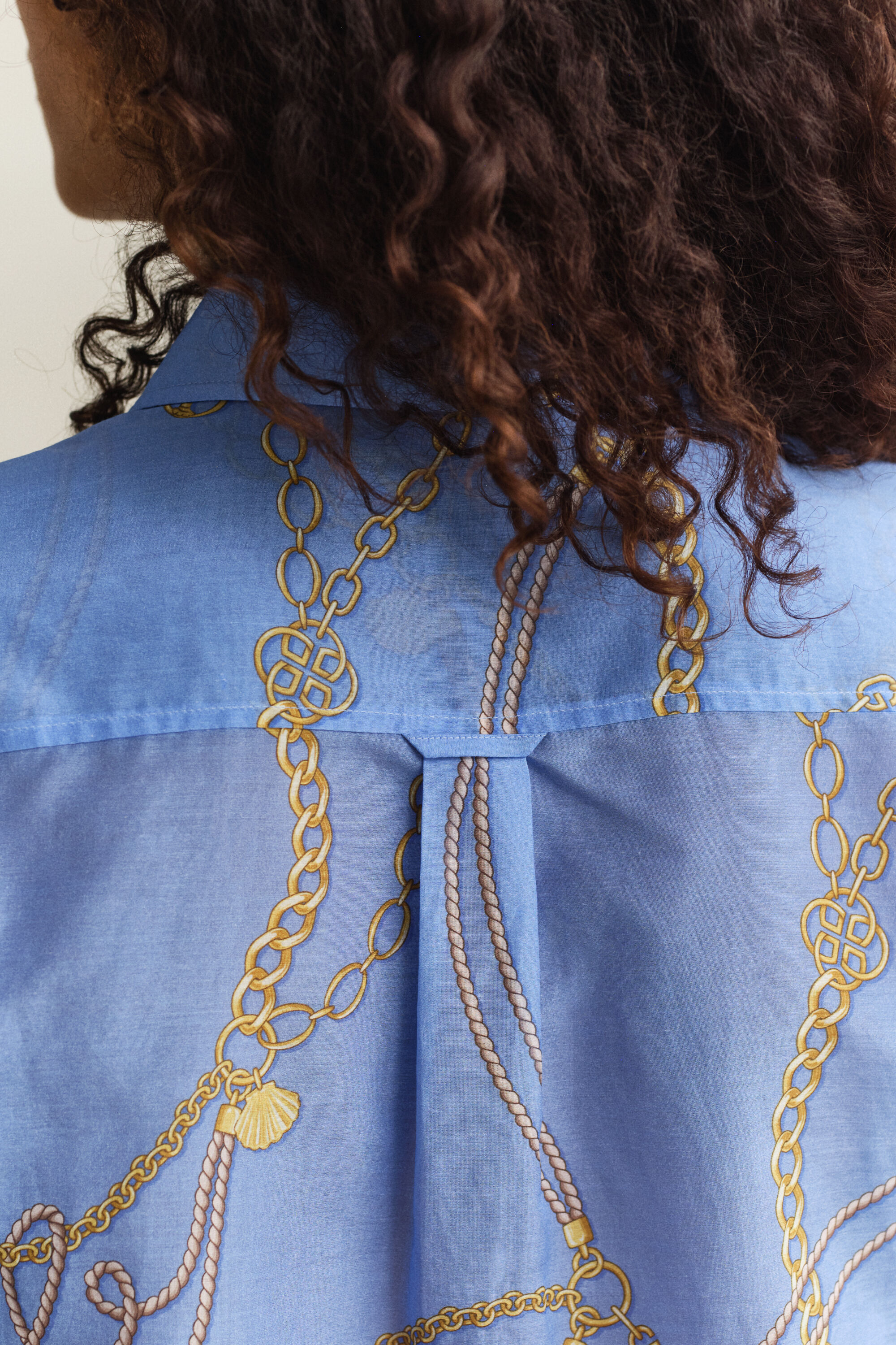 Camisa em seda e algodão