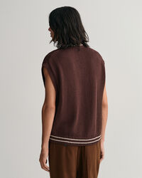 Colete em malha entrançada