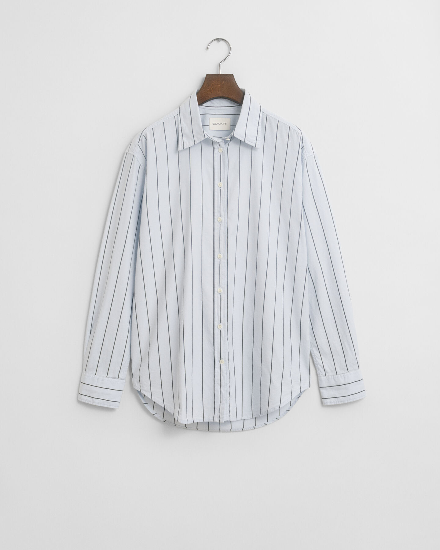 Camisa Luxury Oxford às riscas relaxed fit
