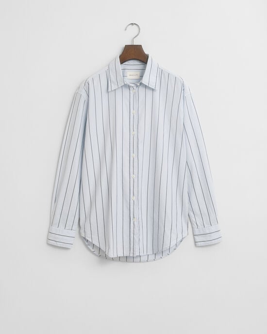 Camisa Luxury Oxford às riscas relaxed fit