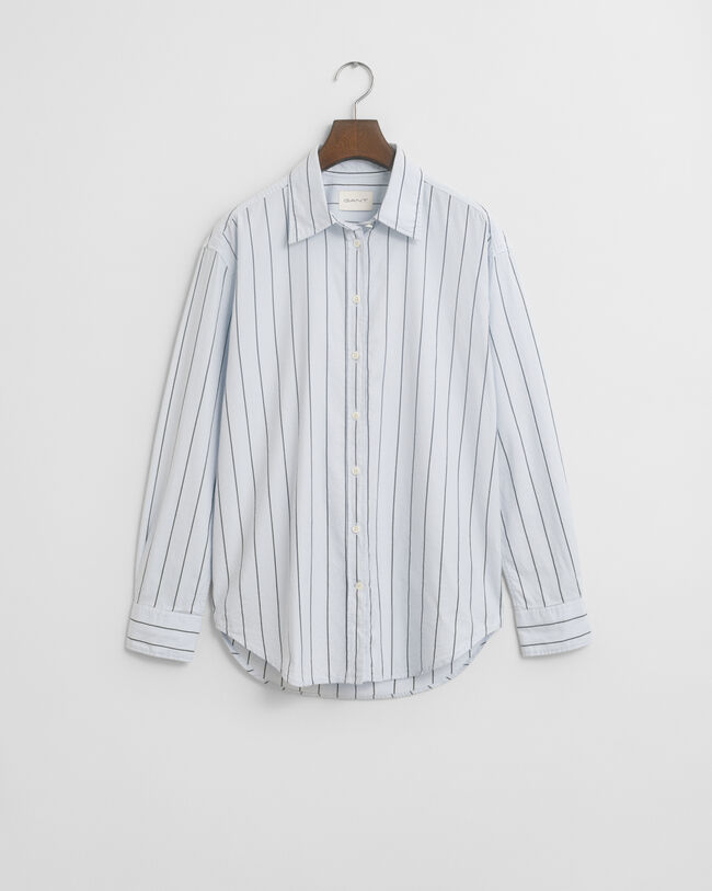 Camisa Luxury Oxford às riscas relaxed fit