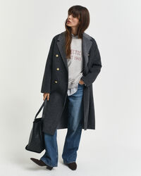 Sweatshirt com decote redondo estampada