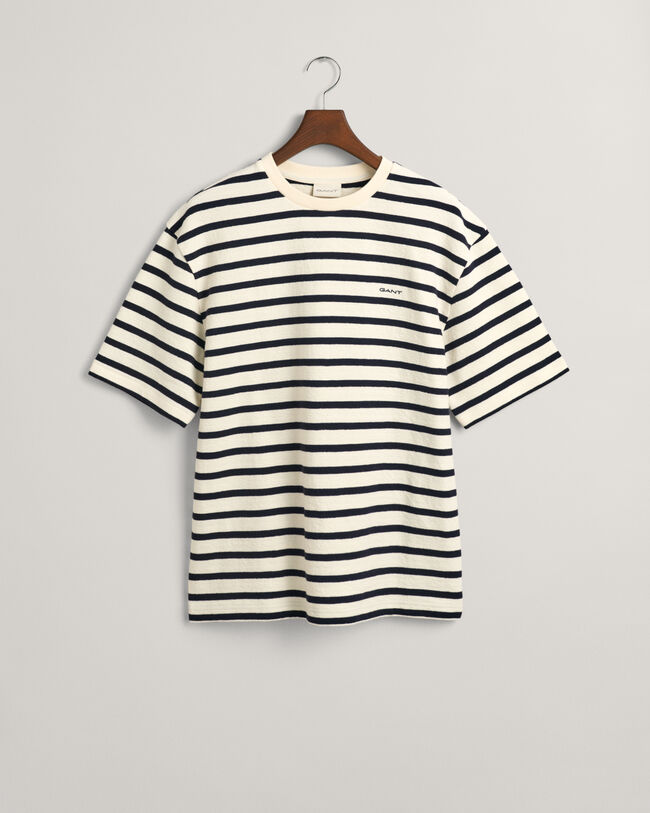 T-shirt &agrave;s riscas Textured