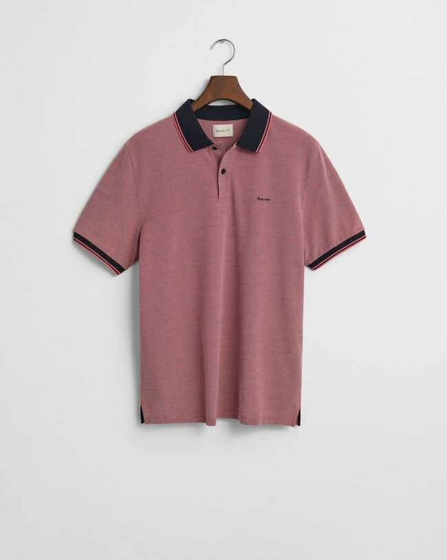 Polo em piqu&eacute; Oxford em 4 cores