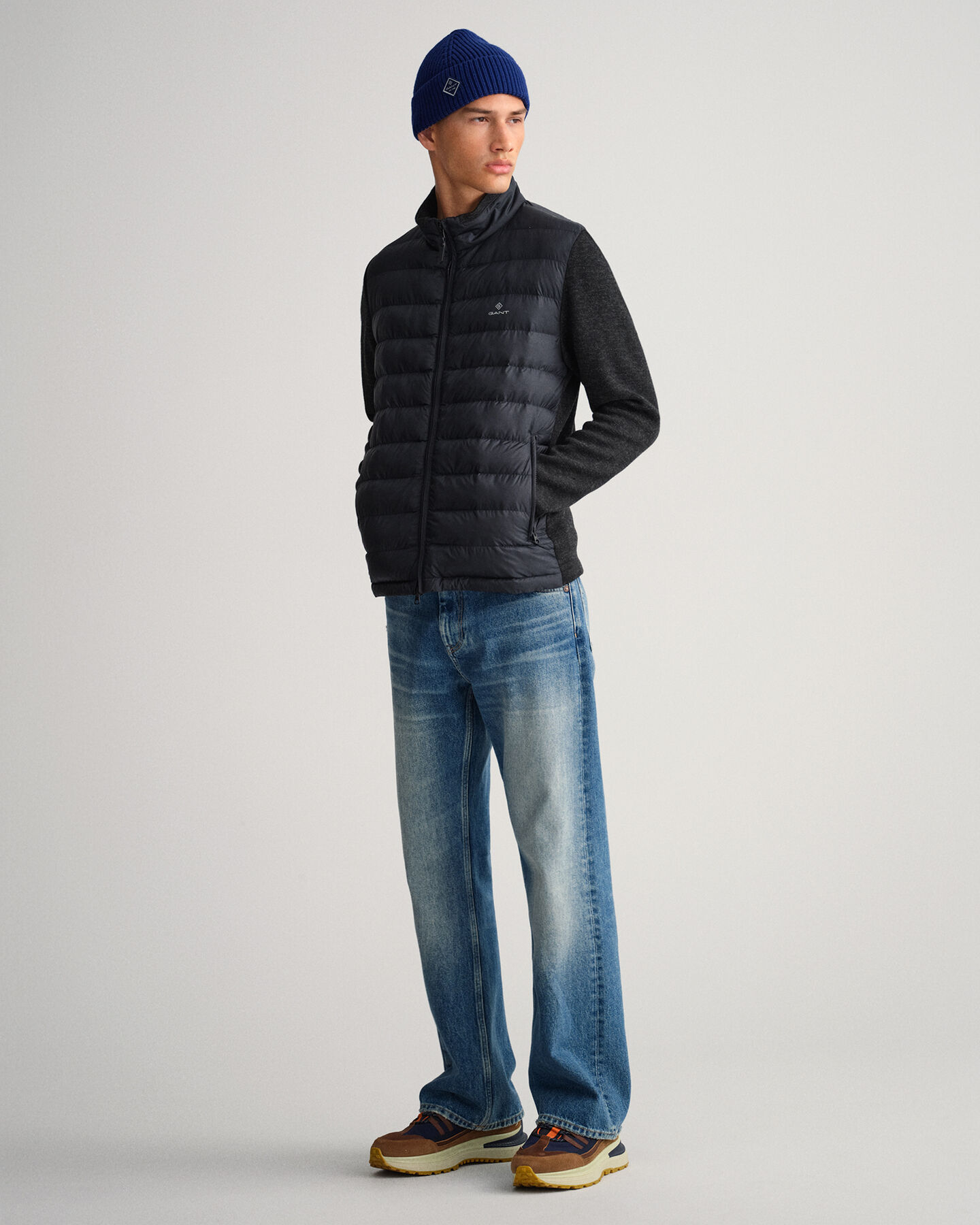 Blusão acolchoado leve Mixed Media