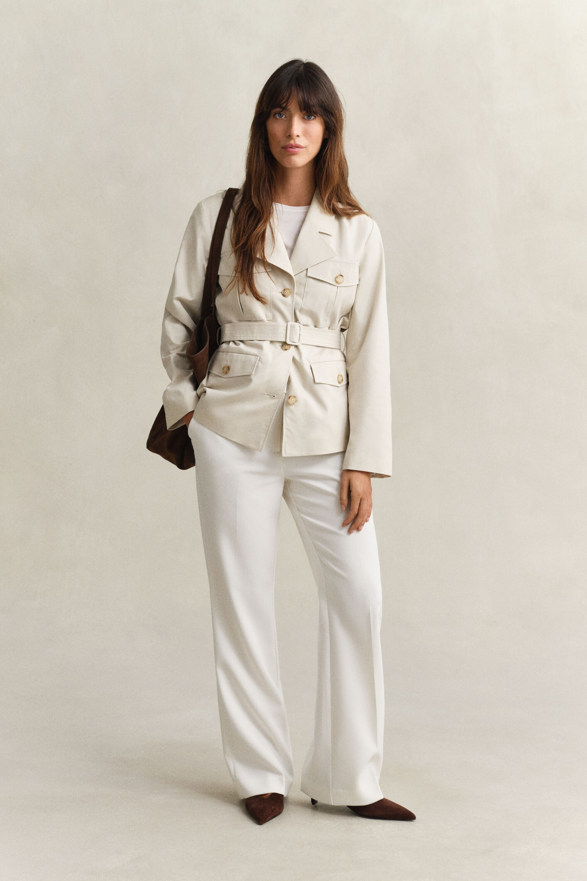 Casaco utilitário com cinto