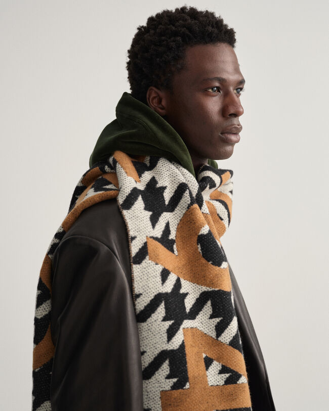 Cachecol Logo Houndstooth