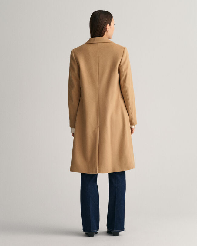 Sobretudo formal em mistura de lã