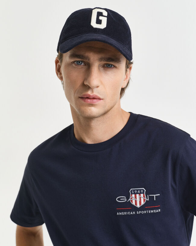 T-shirt bordada Archive Shield