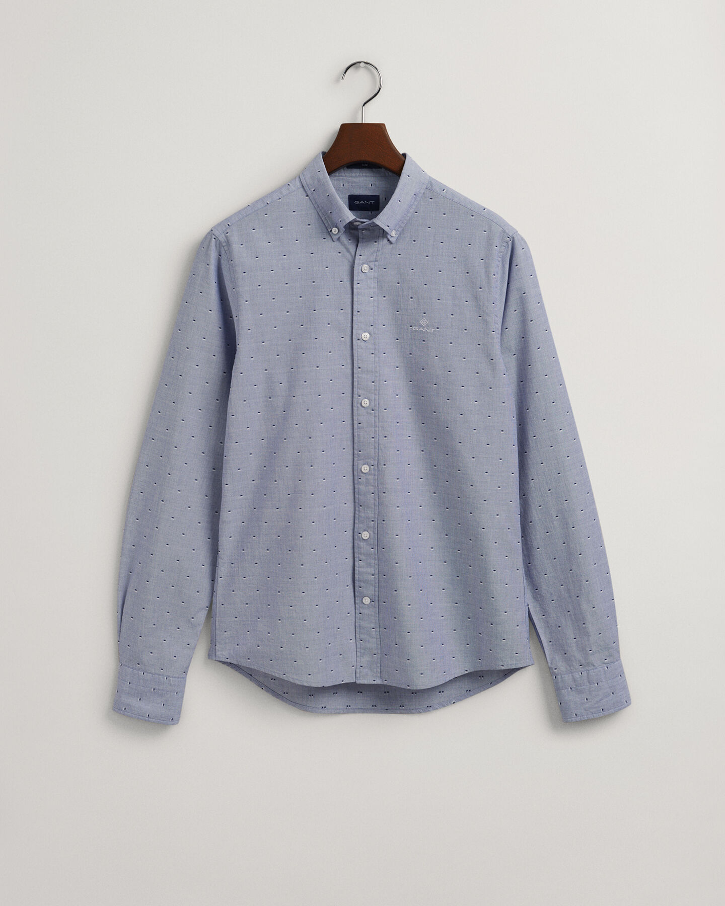 Camisa &agrave;s bolinhas Dobby slim fit