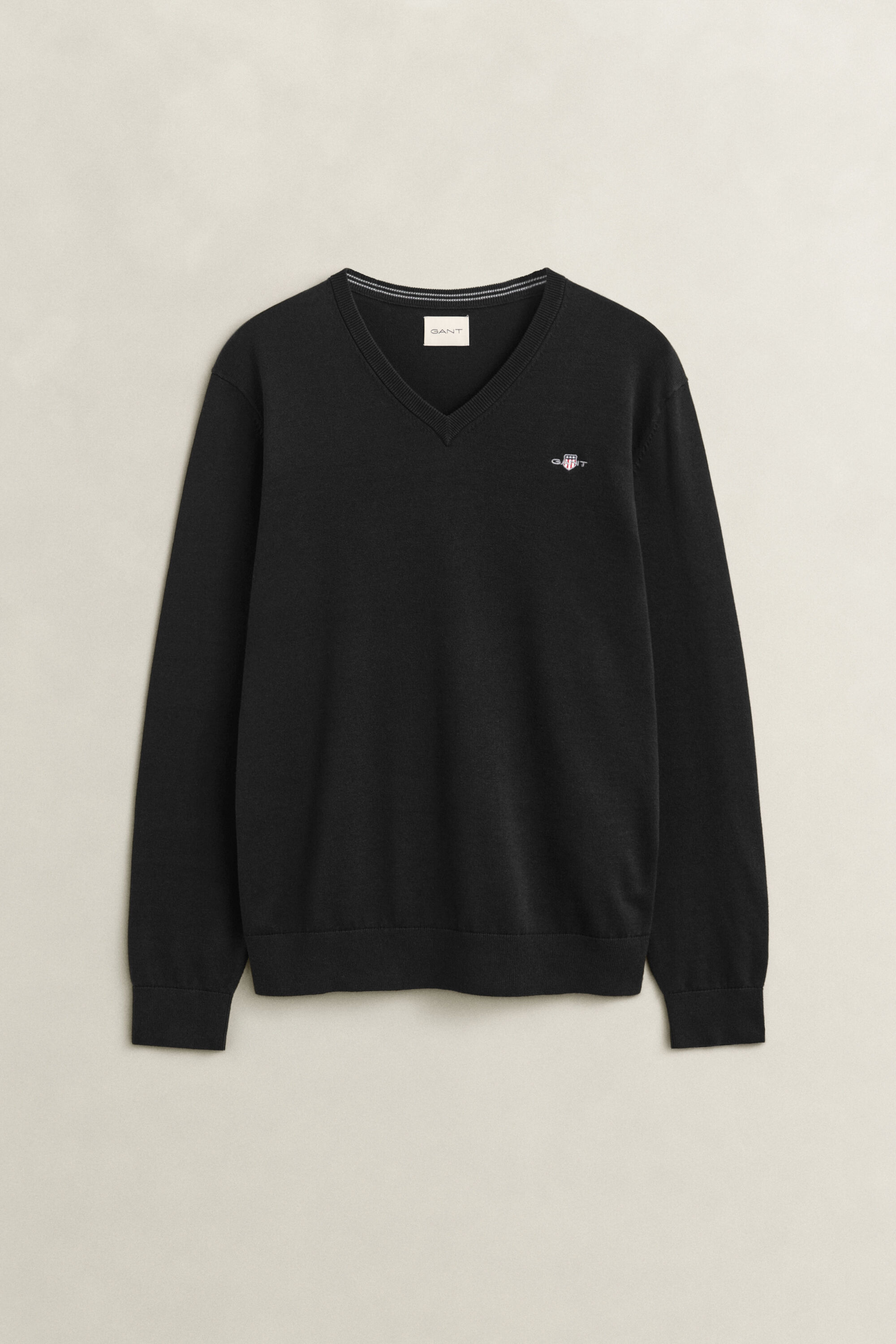 Pullover com decote em V em algodão