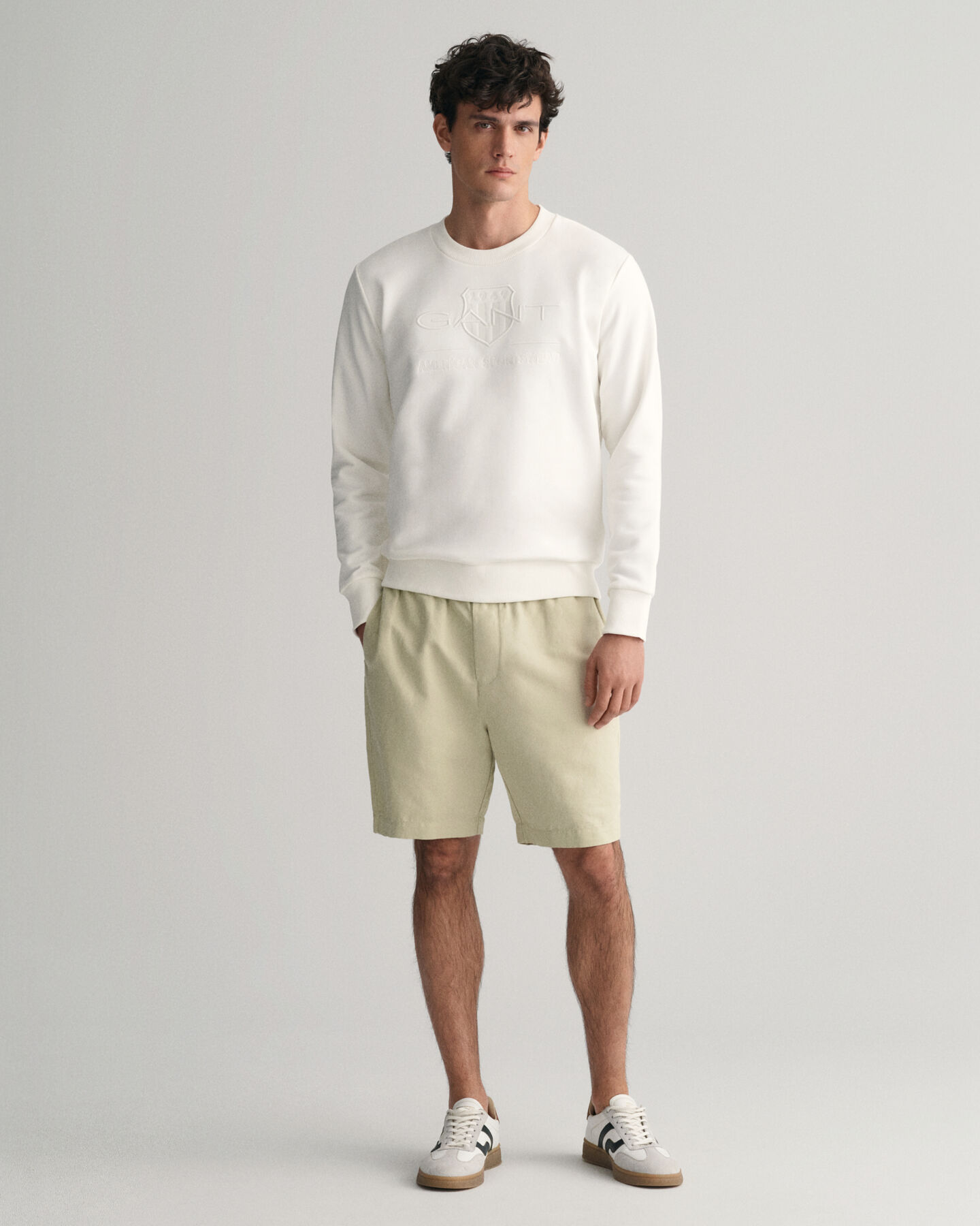 Sweatshirt com decote redondo Tonal Shield