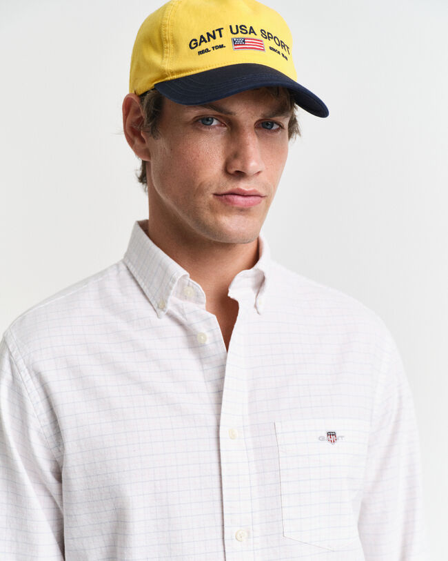 Camisa Oxford cl&aacute;ssica Tattersall regular fit