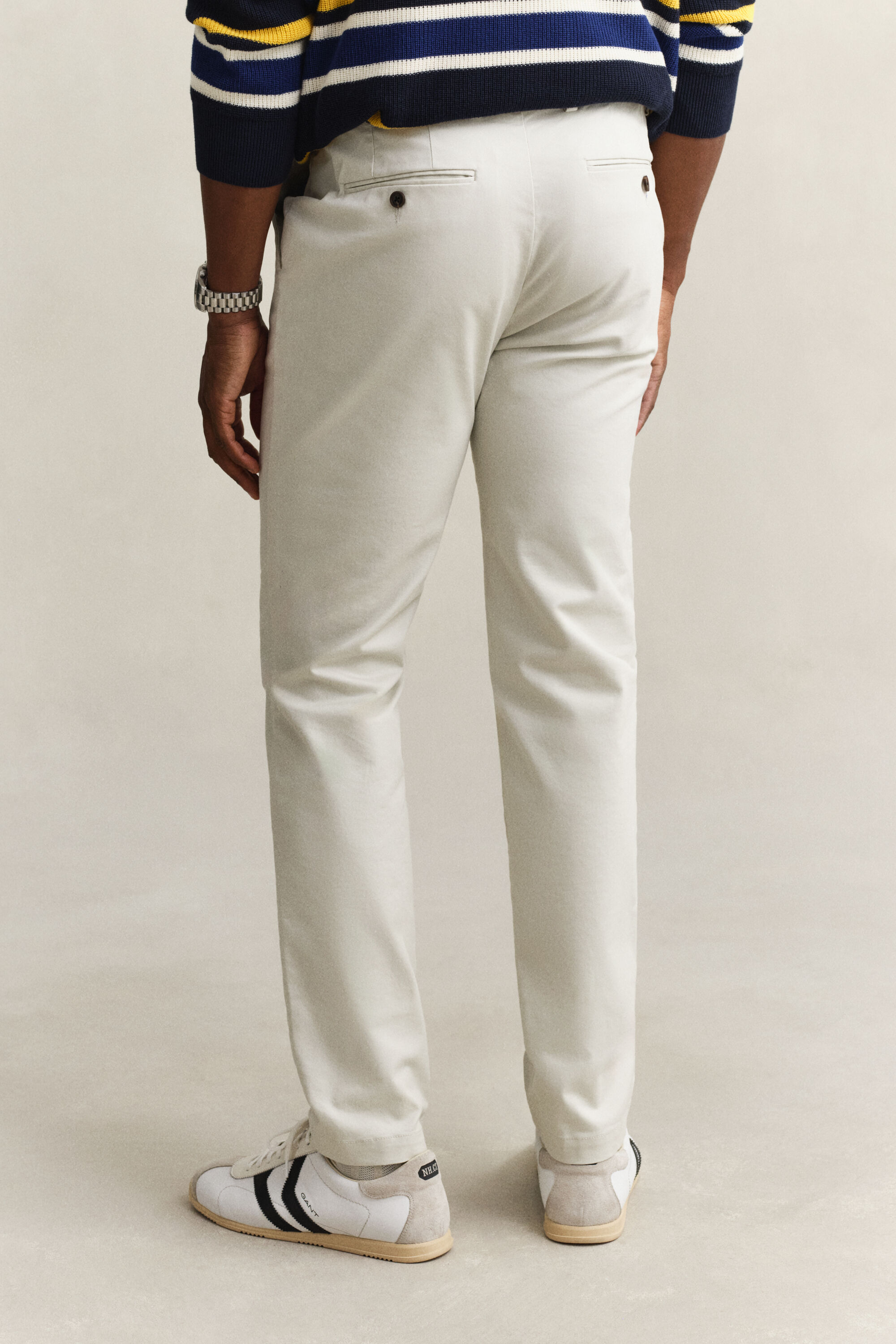 Calças chino elegantes slim fit