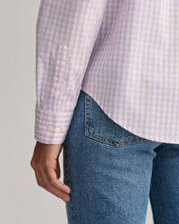 Camisa em popelina gingham regular fit