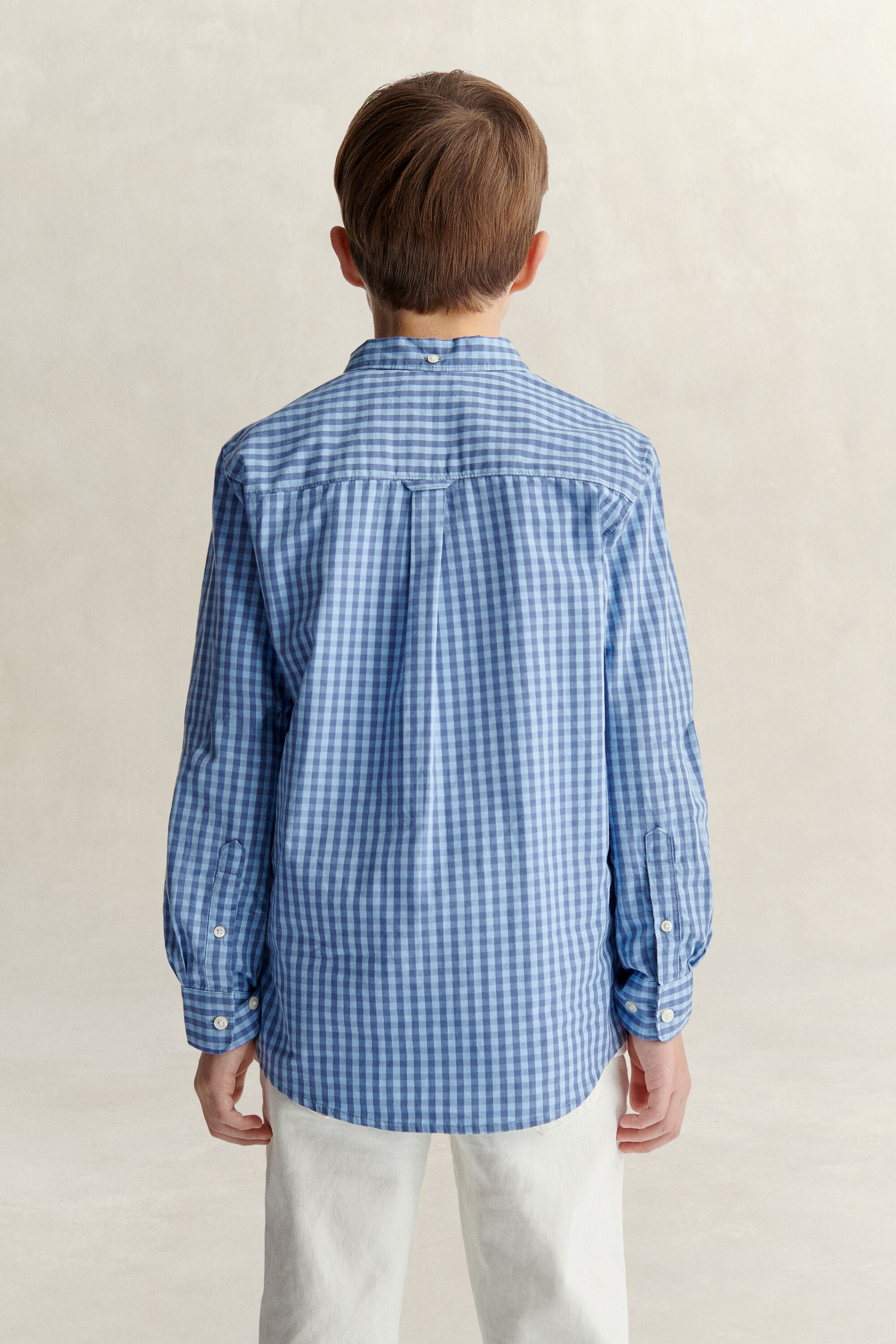 Camisa de popelina Gingham Teen Boys