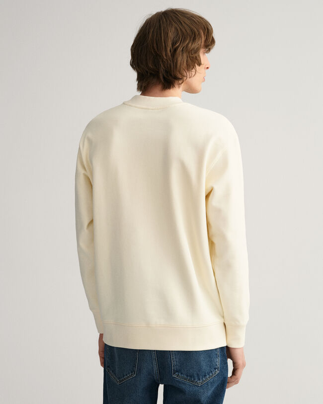 Sweatshirt com decote redondo Monogram