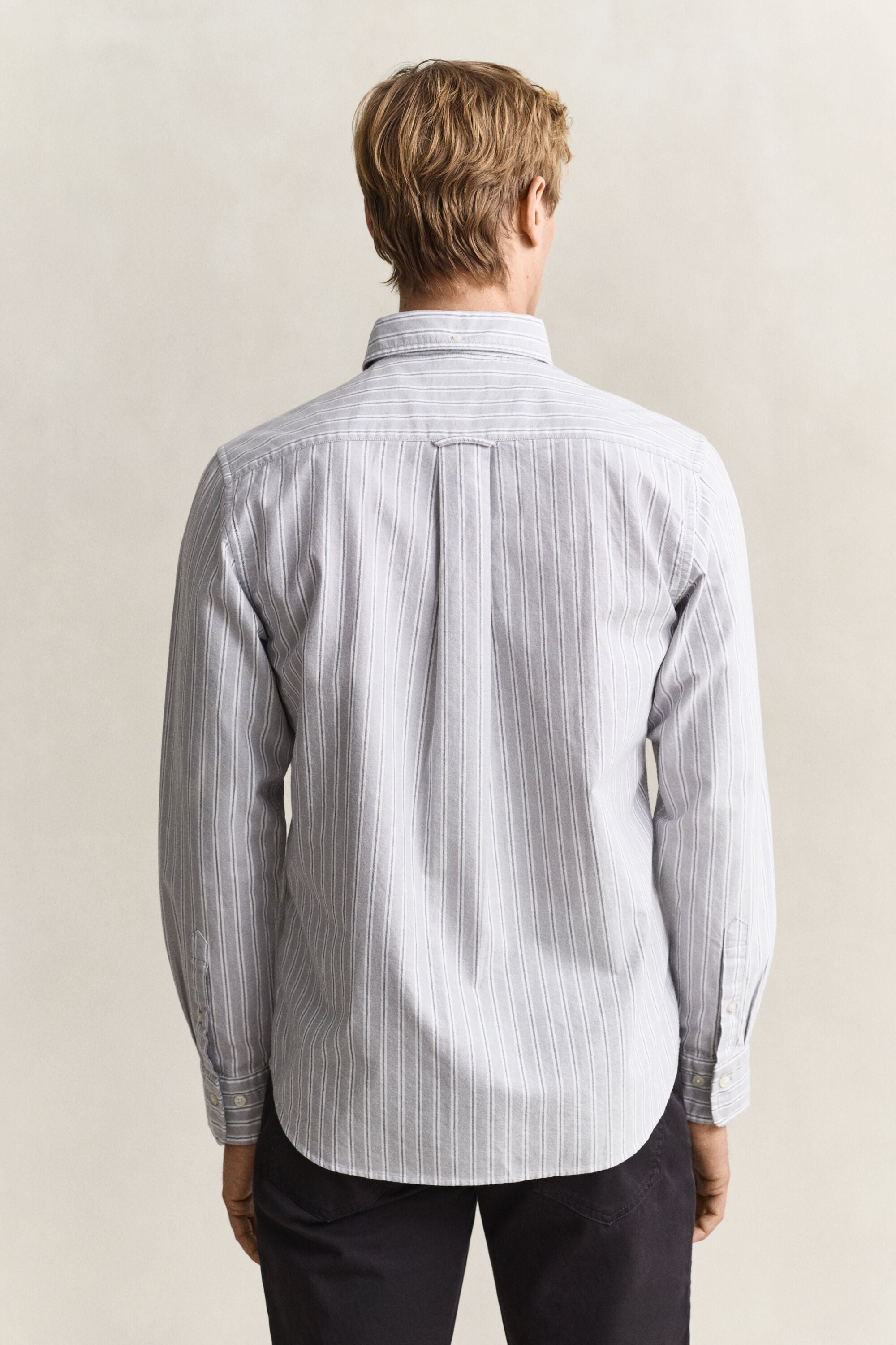 Camisa Oxford às riscas Classic