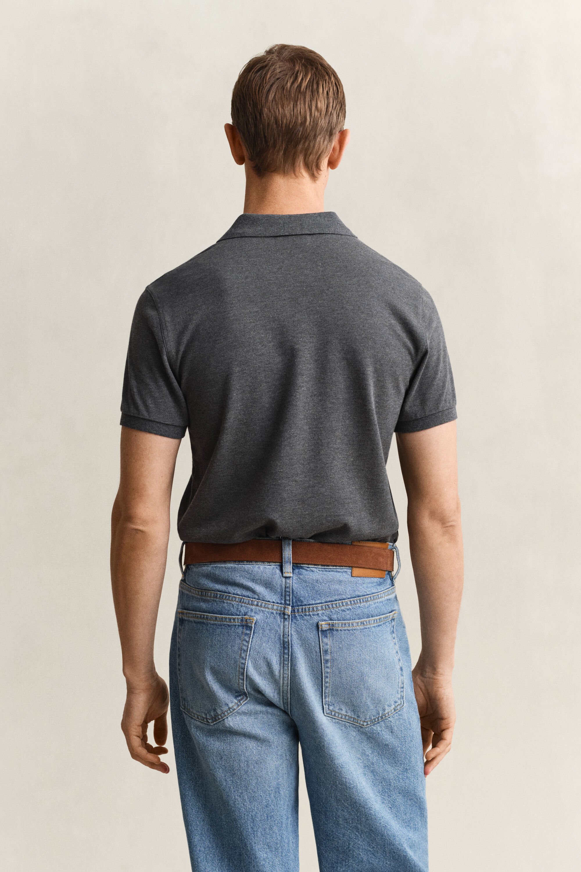 Polo em algodão piqué Shield slim fit