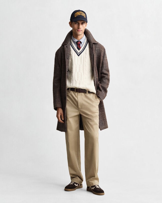 Colete em malha entrançada