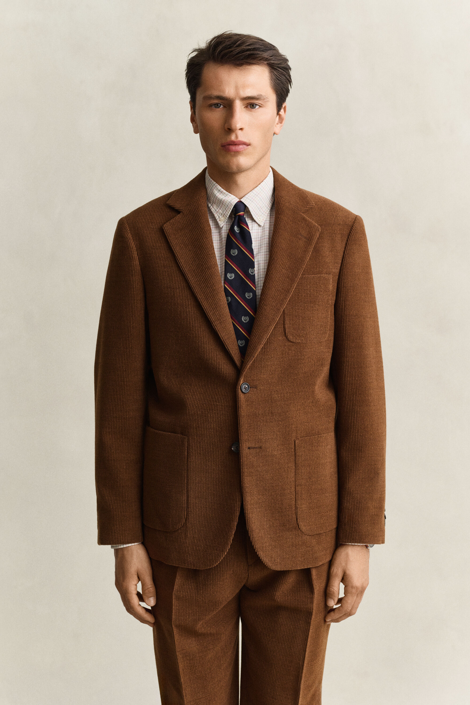 Blazer em bombazina e lã Gant x Yale
