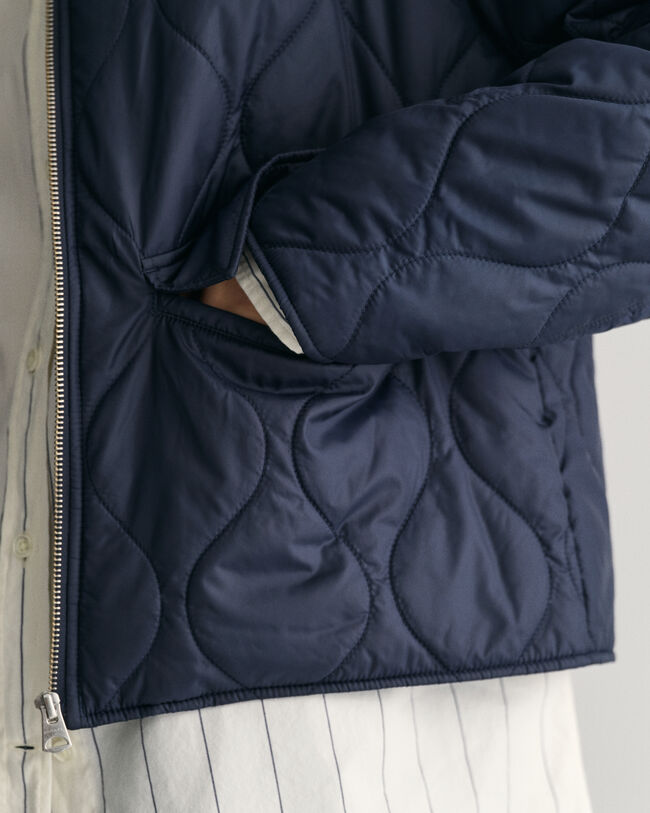 Blusão acolchoado com colarinho