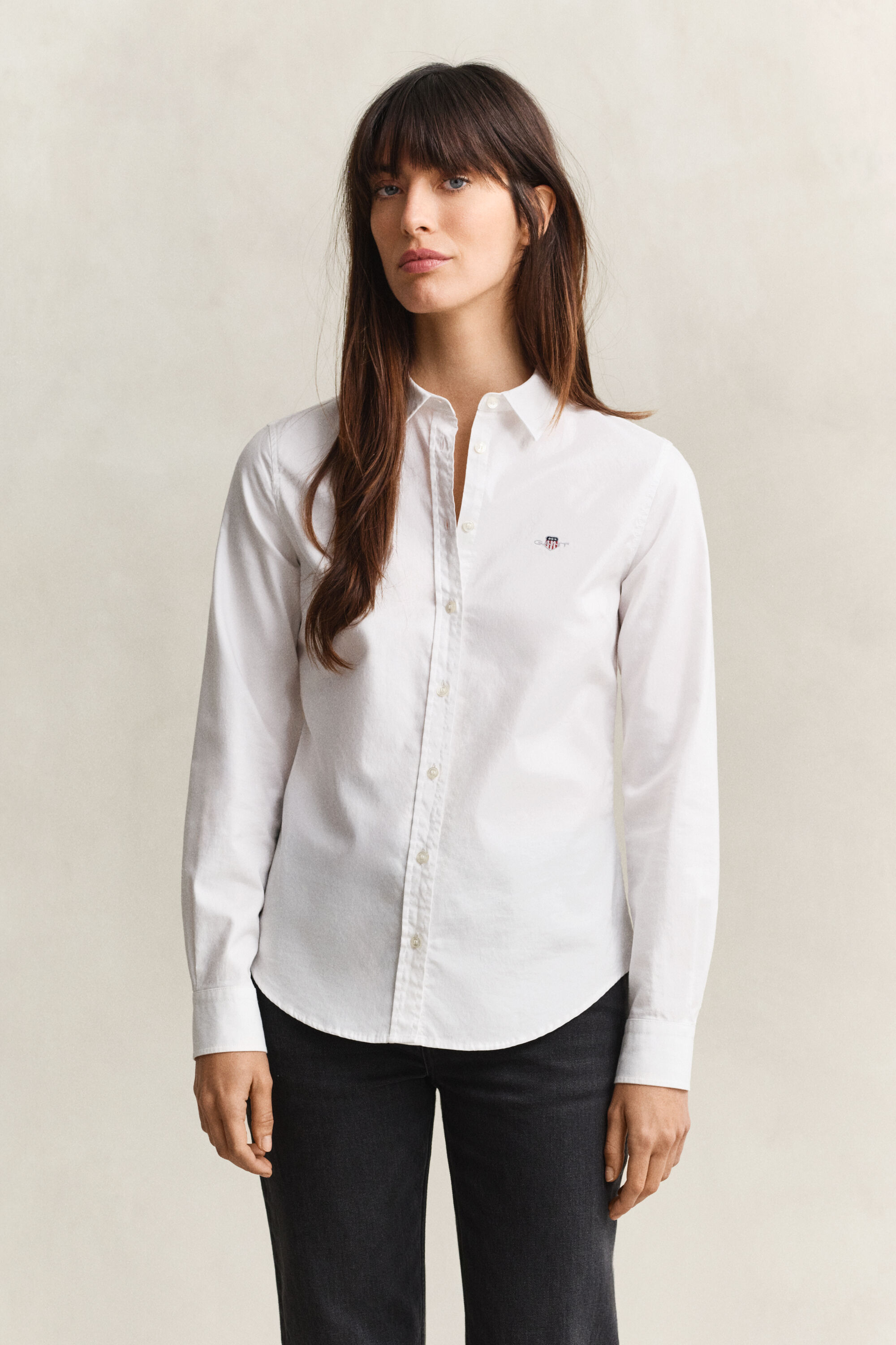 Camisa Oxford com elastano
