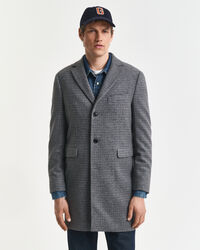 Sobretudo em lã com dois tons