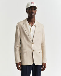 Blazer em linho regular fit