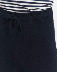 Calças em malha de lã