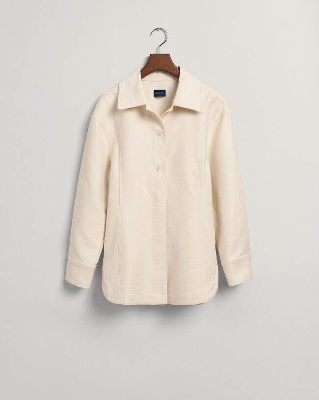 Casaco-camisa Textured