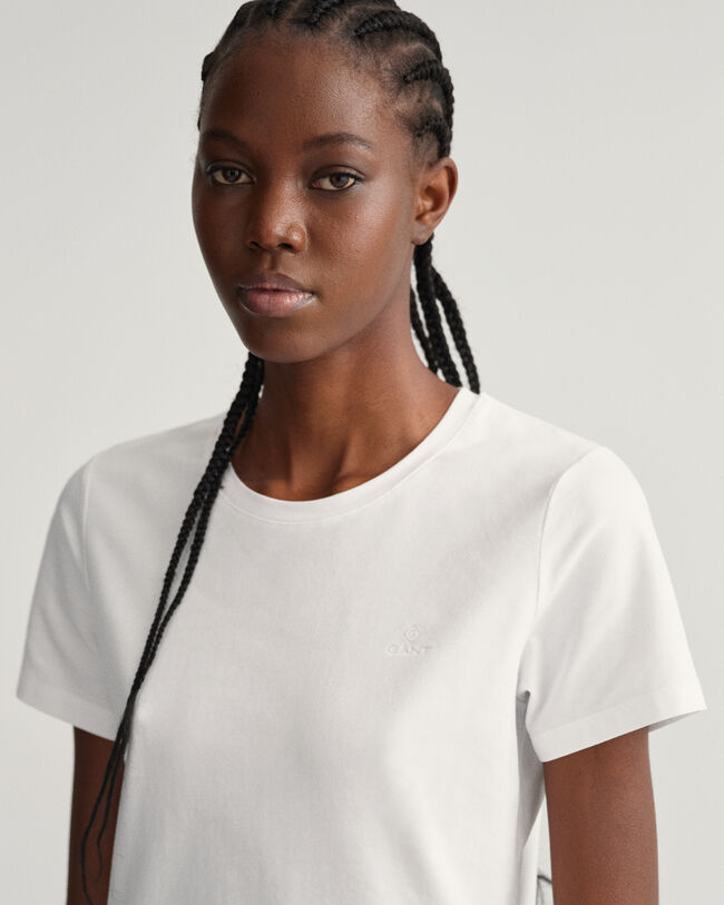 Top de algod&atilde;o com elastano