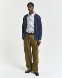 Casaco de malha em mistura de lã Mouliné